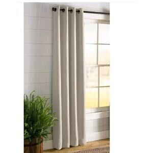 Plow & Hearth Curtain Pair Madison Double-Blackout-Tab Panels40"Wx63"L Parchment